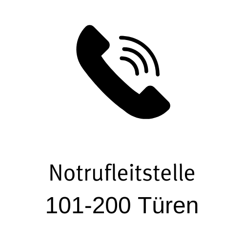 24/7 Notrufleitstelle für Fernöffnung der Türen [101-200 Türen]